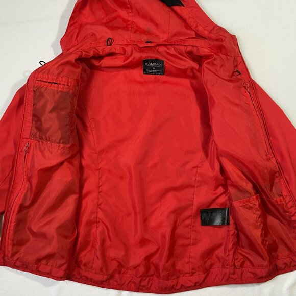 BAUBAX EUC Hooded Red Water
Repellent Travel Jacket. All Seasons. Size M. - Picture 7 of 16